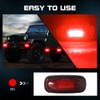 yifengshun 4pcs 3LED Red Side Marker Lights 12-24V Super Bright