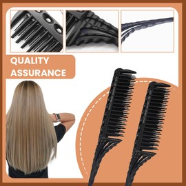 Pack of 2 Hair Combs, Toupee Comb, Hairdresser Back Comb, Antistatic Hair Comb, Rat Tail Comb for Women, Back Combing Volume