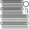 ZAVOOS 100 Pieces Metal Drapery Curtain Rings with 100 Pieces