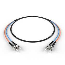 FCD ST ST OM2 Indoor/Outdoor Fiber Optic Patch Cable – 10Gb/40Gb/100Gb Corning Glass | 25.0m (82.0ft) | Water & UV-Resistant for Data Centers, Outdoor Conduit, Campus Links | Length : 0.5M-300M