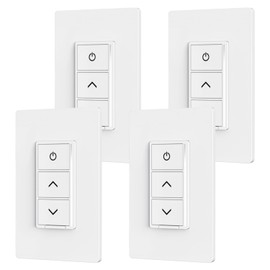 Sunco 4 Pack Smart Dimmer Switch, Double Rocker Wall Light Switch, WiFi Compatible with Tuya, Smart Life, Sunco Lighting Smart App, 120V, Compatible with Alexa and Google Assistant