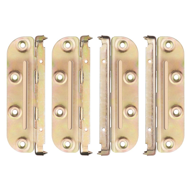 Surface Mounted Bed Rail Brackets-Bed Frame Hardware for Wood Bed