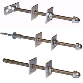 Cast Iron Radiator Stay/Bracket/Tie/Retainer/Fixing Gunmetal (Threaded Fixing)