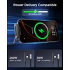 2Pack Invisible Stand Charging Cable, 240W USB-C to C &