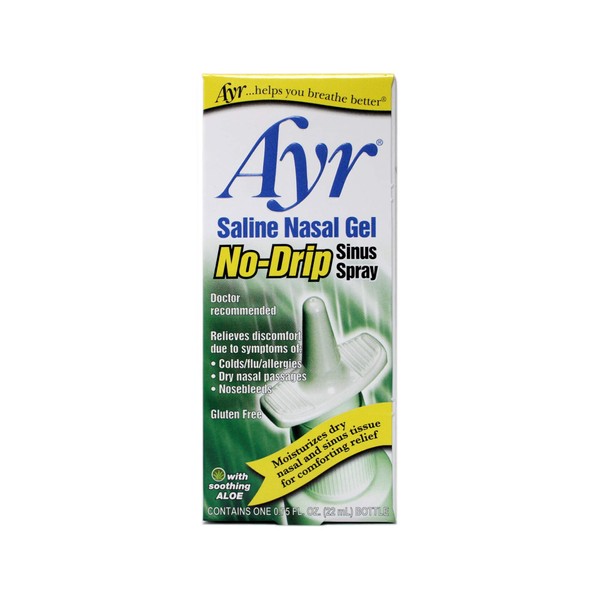 Ayr Saline Nasal Gel, No-Drip Sinus Spray 0.75 fl oz
