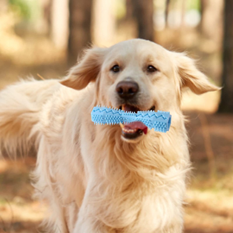 Durable Dog Toothbrush Chew Toy Stick Soft Rubber Teeth Cleaning