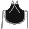 Bowknot Apron Multifunctional Cooking OilProof Waterproof Antifouling Apron for Kitchen(Black