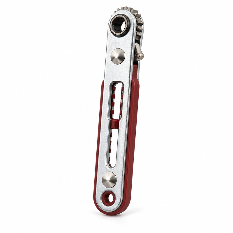 Multifunctional Reversible Ratchet Screwdriver – Bidirectional Right-Angle Phillips & Flat-Head