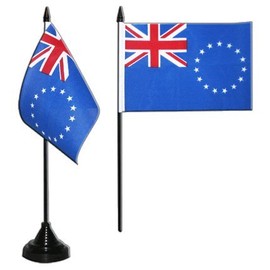 Cook Islands Table Flag 4 x 6 inch