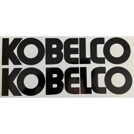 Kobelco Equipment - 48” Inch Sticker Decal Logo - Set Of 2 - Black Excavator