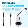 PURSONIC Cordless Rechargeable Power Scrubber Brush with 7 Heads -