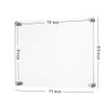 My Charity Boxes Clear Acrylic 8x10 Wall Mount Picture Frame,