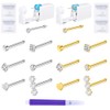 TOKRING Nose Piercing Kit - 2 Packs Self Piercing Gun