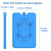 Ice Packs for Cool Box,Ice Packs for Lunch Box,Reusable Ultra-Thin