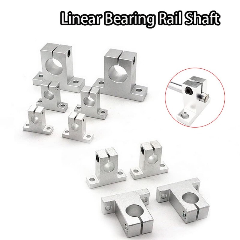 SK10 Linear Shaft Support Bracket 4pcs 10mm Aluminum Linear Rail