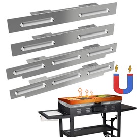 Wind Guards for Blackstone 28 Inch Griddle, Grill Accessories for Blackstone 28", Stainless Steel Magnetic Wind Screen for Holding Heat, Hood and Rear Grease Cup, Heat Shield for Side Table
