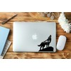 United by Color Wolf Sticker Art with Mountains Moon -