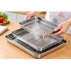 Stainless Steel Baking Pan with Wire Rack for Oven Cooking