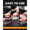 HULISEN 6.2" Stainless Steel Smashed Burger Press with Extra Wide