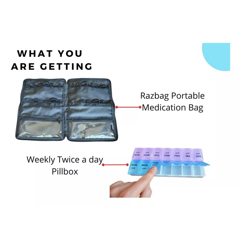 Razbag Bolsa Portatil Con Cerradura Para Guardar Productos De Salud
