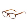 Retro Square Bifocal Reading Glasses in Brown Tortoise by Readers.com