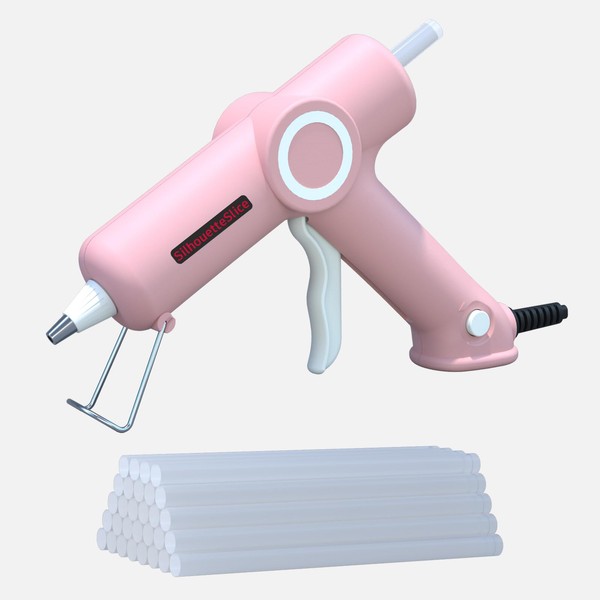 Hot Glue Gun Kit with 30 Glue Sticks Pink Glue
