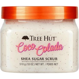 TREE HUT, Coco Colada Shea Sugar Scrub, Exfoliante Corporal de Azúcar Natural con Manteca de Karité y Esencia de Coco y Piña, Exfolia e Hidrata la Piel, 510 gramos