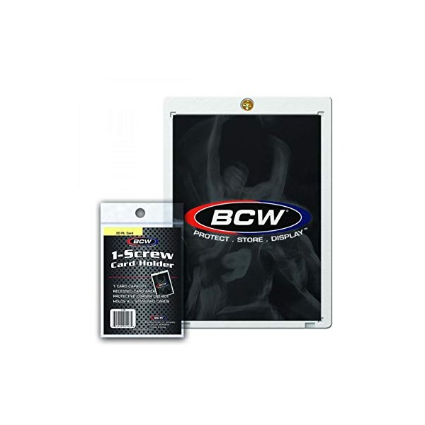 BCW 20 pt 1-Screw Card Holder - 50 ct
