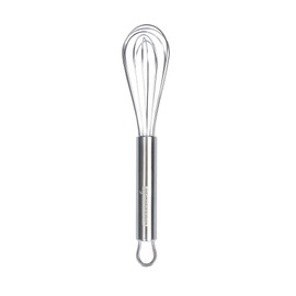 Restaurantware-German Standard 7.3 Inch French Whisk, 1 Dishwashable Kitchen Wire Whisk - Ergonomic Handle, Durable, Stainless Steel French Whip, For Blending, Stirring, Mixing Of Ingredients