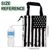NHNXHWIA Retro American Flag Car Trash Bag,Hanging Drawstring Car Garbage