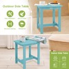 Y&M Outdoor Side Table, HIPS Adirondack Small Single Table, Waterproof
