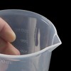 Waziaqoc 250ml-300ml Plastic Graduated Beaker (3 Pack), Transparent PP Measuring