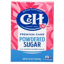 C&h: Pure Cane Powdered Confectioners Sugar, 1 Lb