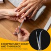 BEZOX Precision Curved Tip Cuticle Scissors - Sharp Scissors for