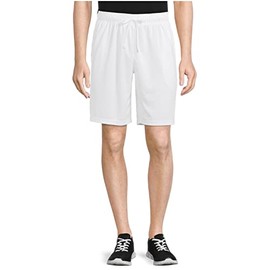 Athletic Work Vivid White Moisture Wicking Active Dazzle Short - Medium