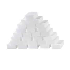 TOVINANNA 50Pcs Kitchen Cleaning Sponge Pads Durable Non Scratch Dishwashing Sponges for Household Use High Density Scrub Brush for Tough Messes Safe Easy to Grip