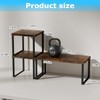Aothia Wood Desktop Shelf for Top of Desk - 2-Tier