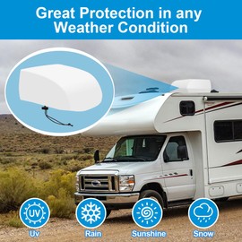 RV Air Conditioner Winter Cover Outside Camper Travel Trailer AC Covers for Roof, Compatible with Dometic Brisk II,Coleman Mach I, II, III, Mach 3 Plus - A/C Dust Proof Protective Cover Accessories