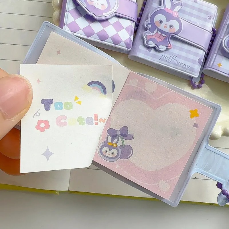 D- 6 Cuadernos Con Pegatinas Mágicas Dibujos Animados Mini