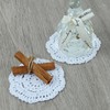 kilofly Small Crochet Cotton Lace Coasters Doilies Pack Set, 4pc,