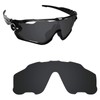 Alphax Stealth Black Polarized Replacement Lenses Fit for Oakley Jaw-breaker