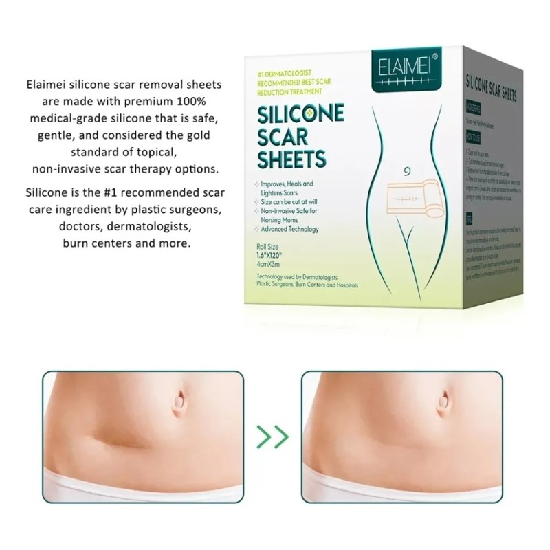 Kit Cicatrices Scar Gel/parche Abdominoplastia, Cirugía 1.5m Neutra