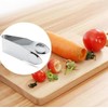2PCS Silver Stainless Steel Strawberry Huller Fruit Stem Remover Home