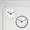 MARATHON 10 inch Silent Continuous-Sweep Analog Wall Clock (White)