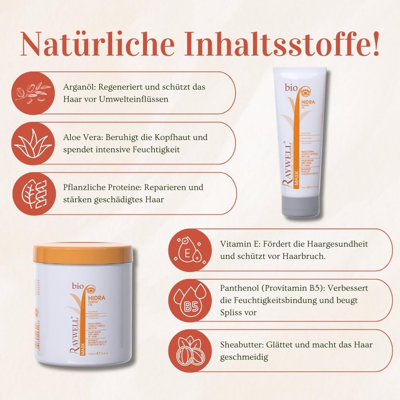 Raywell Hair Mask Dry Skin and Hair Bio Hidra Raywel
