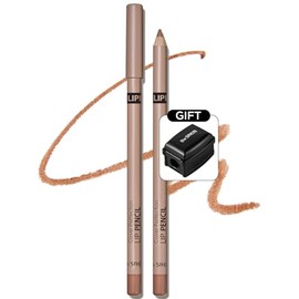 THESAEM Cover Perfection Lip Pencil - Slim, Easy-Blend & Overlip Makeup, Creamy Matte Lip Liner, Long-Lasting with Built-In Sharpener (05 Toffy)