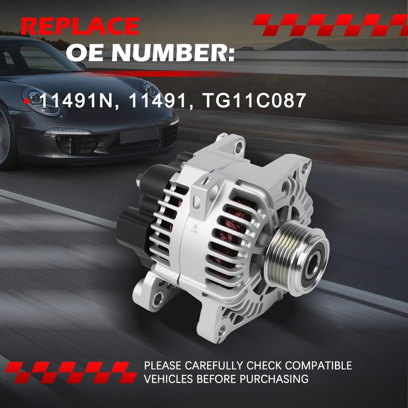 11491 Alternator for Sonata 2010 L4 2.4L, for Sonata 2011-2013