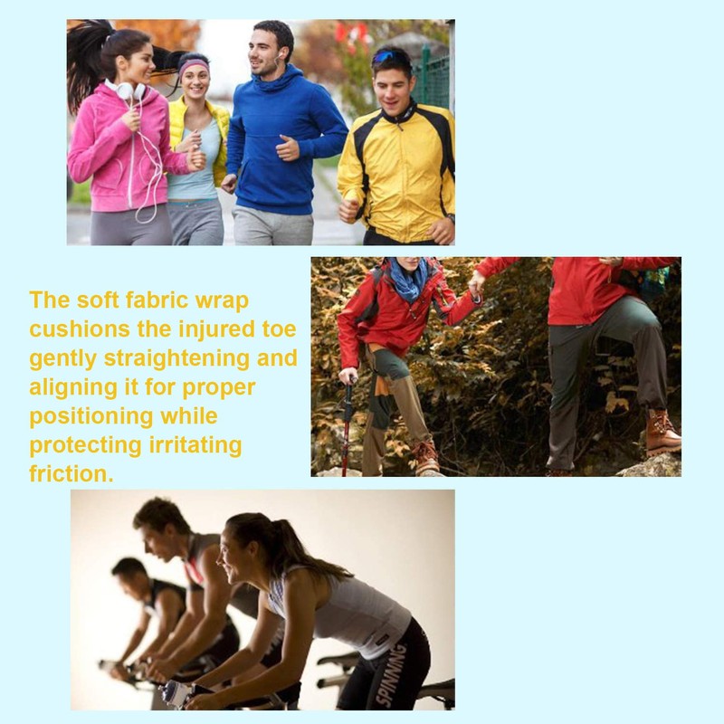 Skeerthy 12 Pack Broken Toe Wrap Fabric Hammer Toe Corrector