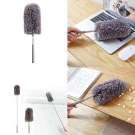 Magik 1-2 Pcs Adjustable Microfiber Feather Duster Extend Brush Household Cleaning (2 Pack)