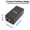 Gigabit POE+ Injector, 802.3AT, 30W PoE Injector Compatible with UBIQUITI